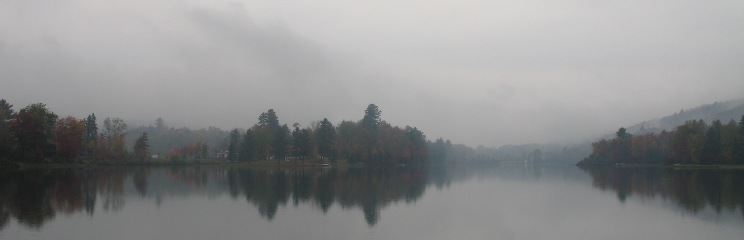Mist and fog, Lake Eden, Vermont